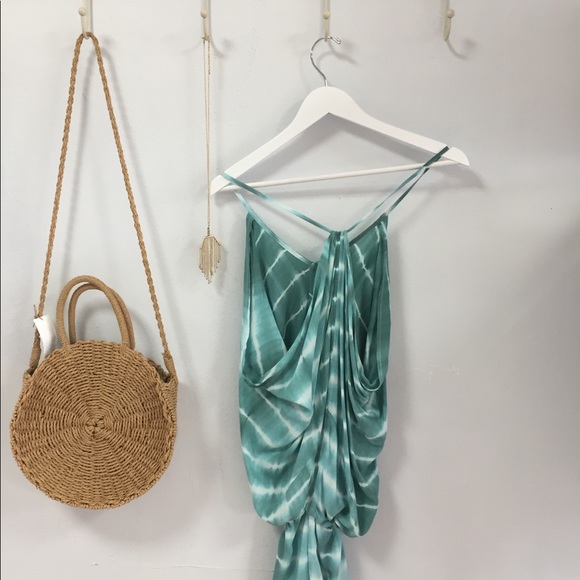 Turquoise tie dye romper - Picture 2 of 4